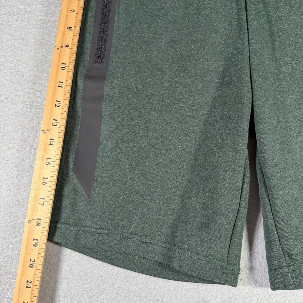 American‎ Eagle Mens Flex Jogger Shorts Heather Green Zip Pocket Small 013-1130